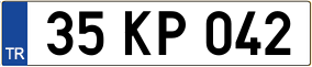 Truck License Plate